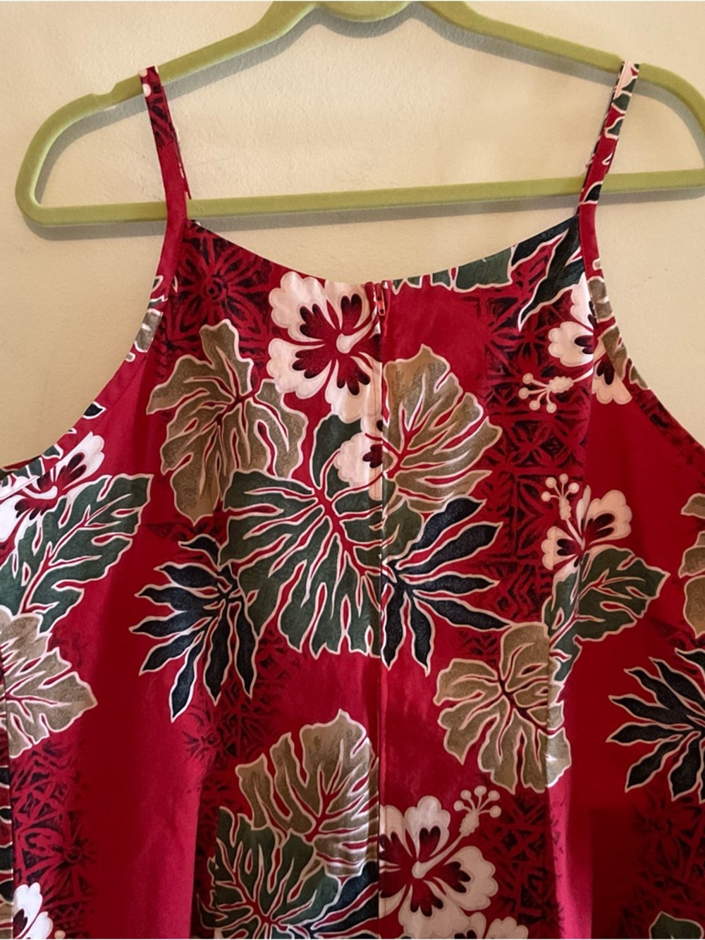 Hilo Hattie XL Hawaiian Sundress Vintage Floral Tropical Cotton Adj Strap EXC - Picture 6 of 8